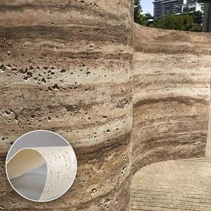 Revestimento de Parede em Pedra Travertino Flexível de Estilo Moderno, Antiderrapante, para Parede Externa, à Prova de Fogo, Ecológico e Flexível. - Product Image 1