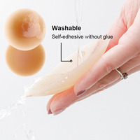 Couvertures de mamelon sans couture pour femmes Adhésif Silicone Pétales de sein Intimates Form-Fitting Breast Nipple Sticker Covers