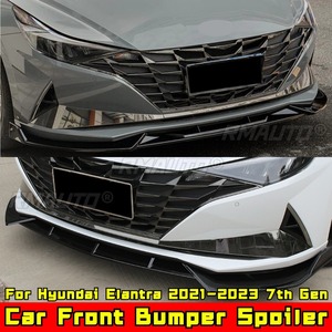 Spoiler de pare-chocs avant, protection de pare-chocs, couvre-pare-chocs, kit carrosserie compatible avec Hyundai Elantra 2021-2023 7ème génération, accessoires de voiture - Product Image 4