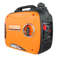 Générateur Inverter Portable 2500W 2kVA 2.5kW Essence 4 Temps 50/60Hz Démarrage par Lanceur Mini Double Carburant Optionnel 150CC Autonomie 5.7h