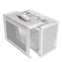 Boîtier d'ordinateur MATX portable, petit boîtier HTPC, boîtier de jeu pour PC de bureau, micro-ordinateur de table pour usage domestique