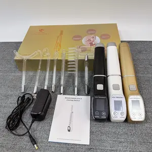 7 en 1 Alta Frecuencia Portable visage haute fréquence thérapie de la peau baguette écran LCD intelligent Darsonval Machine