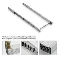 Gain de place pour table de cuisine Rail coulissant télescopique en aluminium à plusieurs sections Mécanisme de table à manger coulissante