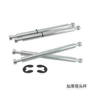 Hanweisong Three In One Connector Double Headed Rod Eccentric Wheel Retaining Ring Iron Nickel Plated Durable Hardware Assembly - Product Image 3