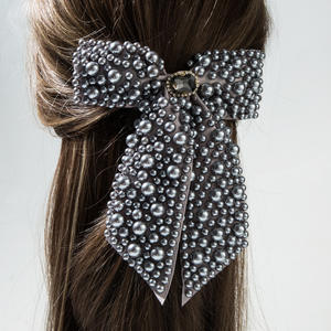 Automne et hiver luxe <span class=keywords><strong>cheveux</strong></span> arc Barrette strass arc lumière fête métal tissu <span class=keywords><strong>cheveux</strong></span> accessoire mignon enfants arc pince à <span class=keywords><strong>cheveux</strong></span> - Product Image 6
