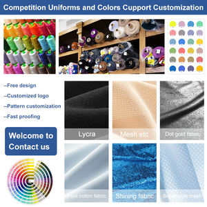 Vente en gros justaucorps de gymnastique sans manches unisexe personnalisé collants de sport d'entraînement spandex/coton broderie 3D légère à séchage rapide - Product Image 5