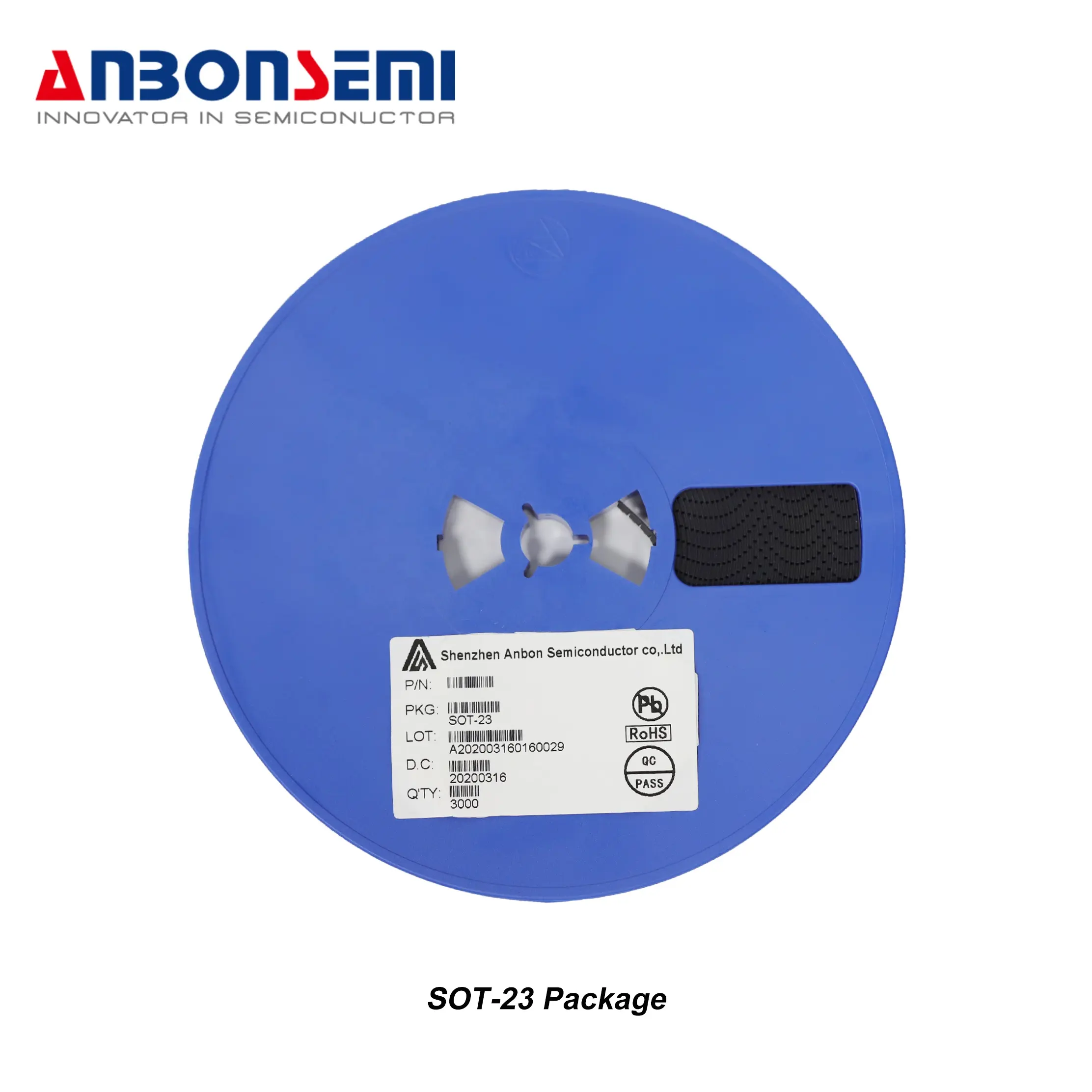 मूल Anbon SMD MMBT5551 ट्रांजिस्टर डायोड SOT-23 इलेक्ट्रॉनिक घटक 160V 0.6A मार्किंग G1