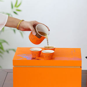 Artículo promocional Año Nuevo chino 2024 Productos <span class=keywords><strong>Pormo</strong></span> Gift 1l Jarra al vacío y juego de té de cerámica Juegos de regalo - Product Image 3