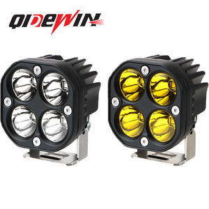 Qidewin Motorcycle Spotlight 7.7cm <b>Led</b> <b>Work</b> <b>Light</b> Dual Color White Yellow 25w 6000lm For Vehicle Roof Lighting - Product Image 5