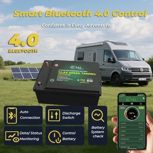 600ah LiFePO4 12 Volt chu kỳ sâu pin <span class=keywords><strong>Lithium</strong></span> ion với Bluetooth BMS cho bãi đậu xe và điều hòa không khí hệ thống - Product Image 3