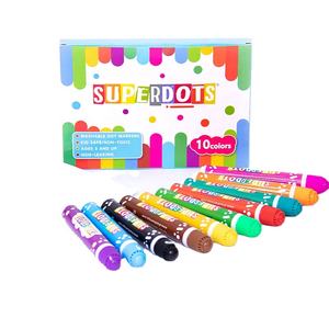 Superdots Mini Dot Rotulador Set 10 colores Niños Pintura Graffiti Juguetes Acuarela Pluma Lavable No tóxico Bingo marcador - Product Image 3