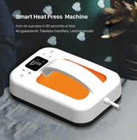 Presse à transfert thermique semi-automatique portable en acier inoxydable pour T-shirts et casquettes DIY, facile à utiliser, 220V