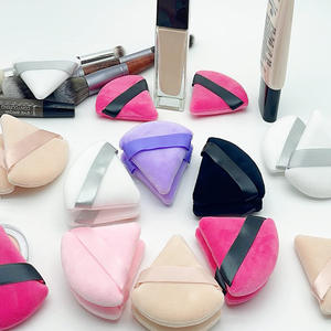 गुलाबी काले ढीले पाउडर पुफ मखमल के साथ चेहरे पाउडर कंटेनर के लिए गुलाबी काला ढीला पाउडर प्यूफ कस्टम लोगो - Product Image 6