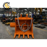 Godet mélangeur de béton hydraulique haute capacité 1m³ certifié CE, robuste et robuste pour excavatrice de 12-16 tonnes