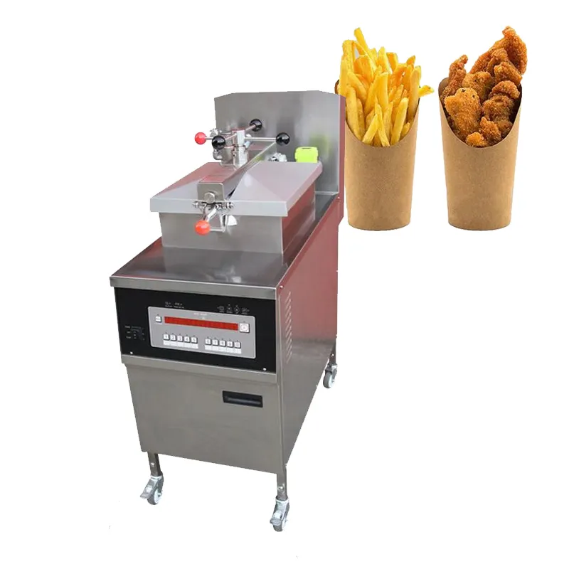 Gas chicken fryer electric chicken pressure fryer continuous potato chips deep frying machine