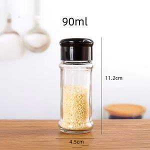 زجاجة فلفل زجاجية من المصنع مباشرة 70 ، 90 جرة توابل دائرية - Product Image 5