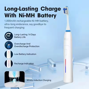 Cepillo de Dientes Sónico Inteligente con Carga Inalámbrica, Personalizado al por Mayor para Adultos, Viene con Estuche de Viaje - Product Image 4