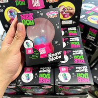 Jouet Squishy NeeDoh, globe à neige lumineux, jouet à presser en TPR, jouet sensoriel anti-stress, cadeau de fête pour enfants et adultes