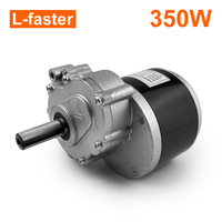 Kit de transmission électrique à six roues motrices 6WD 24V 350W avec moteur et pneus agricoles pleins de 14 pouces pour tondeuse à gazon, brouette, chariot et voiture électrique DIY 6x6
