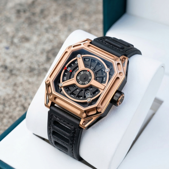 OEM Square Watches With Mechanical Calendar Automatic Skeleton Design Customized Logo Watch high quality Manufacturers Low MOQ