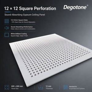 line Perforation Perforated <strong>Plasterboard</strong> Ceiling Monolithic for Sound-absorbing Wall System Acoustic Coatings Coating <strong>Filler</strong> - Product Image 6