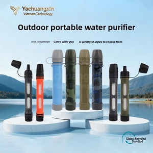 Stainless Steel <b>Water</b> <b>Bottle</b> 500ml Camouflage Outdoor Camping Hiking Survival <b>Filter</b> Straw Global Recycled Standard - Product Image 2