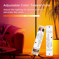 Bilihondim Zigbee Smart Home Control RGB Dimmer 1 canal 200W 24/12V 1A mural 16 millions de couleurs portée 30M sans fil