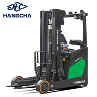 Montacargas Eléctrico Hangcha de 1.4t/1.6t/1.8t/2t/2.5t para Pasillos Estrechos, con Batería de Litio, para Distribución Minorista