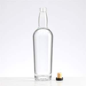 Vente chaude Bouteilles d'<span class=keywords><strong>alcool</strong></span> en verre transparent personnalisées Botellas De Vidrio <span class=keywords><strong>Mezcal</strong></span> 750 ml Vodka Tequila Whisky Bouteille en verre super flint - Product Image 2