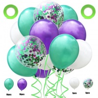 Confettis en gros, 30 pièces, 12 pouces, rouge et vert, décorations gonflables à l'hélium, fournitures de fête d'anniversaire, ballons en latex de Noël