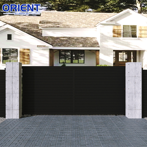 Puerta de Aluminio de Seguridad Comercial, Puerta de Aluminio <span class=keywords><strong>para</strong></span> Cercas, Nuevo Diseño de Puerta <span class=keywords><strong>para</strong></span> Casa, Patio Trasero Privado - Product Image 1
