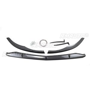 สำหรับ Mercedes-Benz C-class W205 C205 S205 C63 C63s เท่านั้น AMG 2015-2022 ชุดแต่งกันชนหน้ารถยนต์ 5 ชิ้น ดิฟฟิวเซอร์ สปอยเลอร์ สปลิตเตอร์ - Product Image 2
