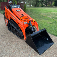 DRT-V1000 Compacte Mini Skid Steer Loader voor onderhoud van fruitteeltbedrijven, kleine graafwerken en afvalverwerking bij de bouw
