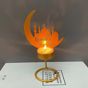 Décorations de table Ramadan DAMAI, ornements lune et étoile, décorations de table pour fête, maison, chambre, artisanat décoratif - Product Image 6