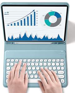 Custodia protettiva <span class=keywords><strong>per</strong></span> <span class=keywords><strong>tastiera</strong></span> senza fili rimovibile con portamatite <span class=keywords><strong>per</strong></span> <span class=keywords><strong>iPad</strong></span> - Product Image 5