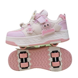 Chaussures décontractées pour filles, style chunky, avec dessins animés, doublure en mesh respirant, semelle souple, pour enfants de 4 à 6 ans - Product Image 5