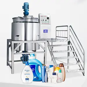 Yuxiang 1000L homogeneizador misturador com tanque agitador para fazer sabão líquido shampoo loção gel aquecimento elétrico máquina de mistura