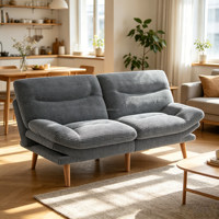 Canapé-lit pliable semi-compressé à prix direct usine, dossier réglable, double usage, pour mobilier de maison moderne