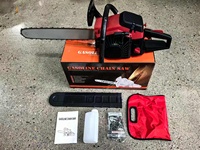 Tronçonneuse à Chaîne en Acier 60CC avec Guide-Chaîne 20-22" 2.8KW, Machine de Découpe de Bois Essence pour Usage Domestique et Agricole
