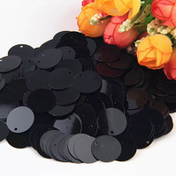 Paillettes rondes à bords arrondis de 10-30 mm, perles DIY pour vêtements, accessoires de robe de mariée, PVC