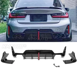 Diffuseur de pare-chocs arrière noir brillant style MP pour BMW G20 2020-2022, accessoires de carrosserie pour BMW G20. - Product Image 5