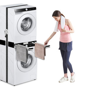 Kit de apilamiento para lavadora y secadora Huahanxing con estante extraíble universal ajustable de 24 a 29 pulgadas para lavadora y secadora - Product Image 1