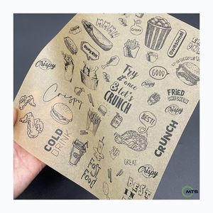 Emballage alimentaire compostable personnalisable pour la restauration rapide, conception de marque pour les restaurants à emporter ; emballage résistant à la graisse pour hamburgers, pain, biscuits, gelée - Product Image 6