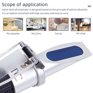 Handheld klinische <span class=keywords><strong>refractometer</strong></span> 1.000-1.060 RI voor het meten van de specifieke zwaartekracht van dierlijk serumproteïne, katten-/hondenurine, gemaakt op het vasteland - Product Image 6