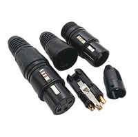 Connecteur 3 broches XLR mâle femelle Connecteur Microphone Audio Jack Plug Cannon Plug