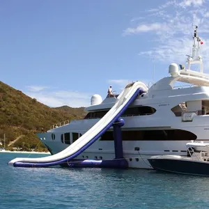 Freestyle cruiser flotante alquiler yate diapositiva inflable muelle yate Barco de agua de diapositivas para barco yate
