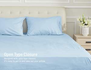 Venta al por mayor colección de hoteles ropa de cama de algodón blanco juego de sábanas con funda de almohada 4 piezas para hotel - Product Image 4