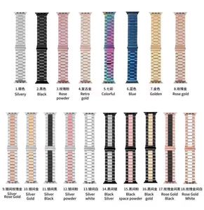 <span class=keywords><strong>Cinturino</strong></span> sportivo in acciaio inossidabile alla moda in metallo per <span class=keywords><strong>cinturino</strong></span> <span class=keywords><strong>Apple</strong></span> <span class=keywords><strong>Watch</strong></span> 45mm 41mm 44mm 40mm 38mm 42mm - Product Image 2