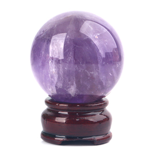 High Quality Wholesale Gemstone <b>Crystal</b> <b>Ball</b> Big Amethyst Sphere for Feng Shui Decoration Polished Technique - Product Image 5