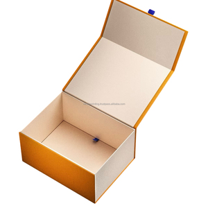 Boîte-cadeau rigide magnétique pliable de paquet plat pour l'emballage cosmétique d'habillement - Product Image 1